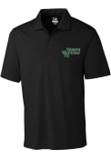 North Texas Mean Green Cutter and Buck Chelan Polo Shirt - Black