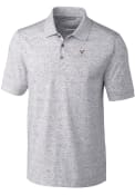 Virginia Cavaliers Cutter and Buck Advantage Space Dye Polo Shirt - Grey