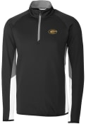 Grambling State Tigers Cutter and Buck Traverse Colorblock 1/4 Zip Pullover - Black