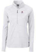 Virginia Cavaliers Womens Cutter and Buck Adapt Eco Pullover - White