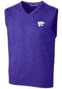K-State Wildcats Cutter and Buck Lakemont Sweater Vest - Purple