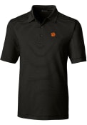Clemson Tigers Cutter and Buck Forge Pencil Stripe Polo Shirt - Black