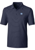North Carolina Tar Heels Cutter and Buck Forge Pencil Stripe Polo Shirt - Navy Blue