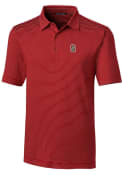 Stanford Cardinal Cutter and Buck Forge Pencil Stripe Polo Shirt - Red