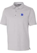 Duke Blue Devils Cutter and Buck Forge Heathered Polo Shirt - Grey