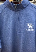 Kentucky Wildcats Cutter and Buck Shoreline 1/4 Zip Pullover - Blue