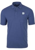 Duke Blue Devils Cutter and Buck Advantage Pocket Polo Shirt - Blue