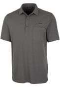 Florida A&M Rattlers Cutter and Buck Advantage Pocket Polo Shirt - Grey