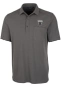 Howard Bison Cutter and Buck Advantage Pocket Polo Shirt - Grey