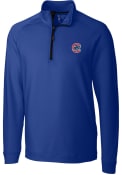 Chicago Cubs Cutter and Buck Jackson 1/4 Zip Pullover - Blue