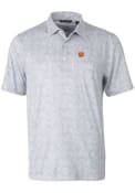 Clemson Tigers Cutter and Buck Pike Constellation Polo Shirt - Grey
