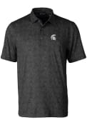 Michigan State Spartans Cutter and Buck Pike Constellation Polo Shirt - Black