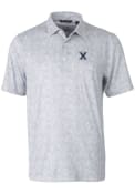 Xavier Musketeers Cutter and Buck Pike Constellation Polo Shirt - Grey