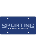 Sporting Kansas City Light Blue Wordmark Blue Car Accessory License Plate