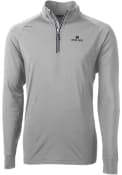 Notre Dame Fighting Irish Cutter and Buck Adapt Eco Knit 1/4 Zip Pullover - Grey