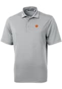 Clemson Tigers Cutter and Buck Virtue Eco Pique Polo Shirt - Grey