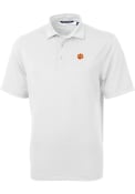 Clemson Tigers Cutter and Buck Virtue Eco Pique Polo Shirt - White