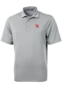 Houston Cougars Cutter and Buck Virtue Eco Pique Polo Shirt - Grey