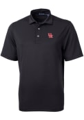 Houston Cougars Cutter and Buck Virtue Eco Pique Polo Shirt - Black