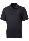 Purdue Boilermakers Cutter and Buck Virtue Eco Pique Polo Shirt - Black