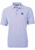 K-State Wildcats Cutter and Buck Virtue Eco Pique Botanical Polo Shirt - Blue