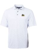 Drexel Dragons Cutter and Buck Virtue Eco Pique Tile Polo Shirt - White