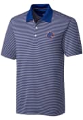 Boise State Broncos Cutter and Buck Trevor Stripe Polo Shirt - Blue