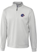 Boise State Broncos Cutter and Buck Edge 1/4 Zip Pullover - White