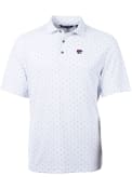 K-State Wildcats Cutter and Buck Virtue Eco Pique Tile Polo Shirt - White