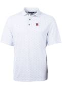 Rutgers Scarlet Knights Cutter and Buck Virtue Eco Pique Tile Polo Shirt - White