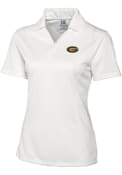Grambling State Tigers Womens Cutter and Buck Drytec Genre Textured Polo Shirt - White