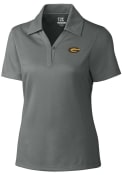 Grambling State Tigers Womens Cutter and Buck Drytec Genre Textured Polo Shirt - Grey