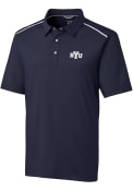 BYU Cougars Cutter and Buck Fusion Polo Shirt - Navy Blue