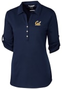 Cal Golden Bears Womens Cutter and Buck Thrive Dress Shirt - Navy Blue