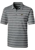Purdue Boilermakers Cutter and Buck Forge Heathered Stripe Polo Shirt - Black