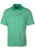 Florida A&M Rattlers Cutter and Buck Forge Tonal Stripe Polo Shirt - Green