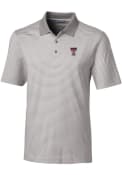 Texas Tech Red Raiders Cutter and Buck Forge Tonal Stripe Polo Shirt - Grey