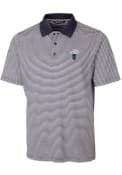 Howard Bison Cutter and Buck Forge Tonal Stripe Polo Shirt - Navy Blue