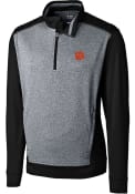 Clemson Tigers Cutter and Buck Replay 1/4 Zip Pullover - Black