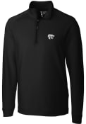 K-State Wildcats Cutter and Buck Jackson 1/4 Zip Pullover - Black
