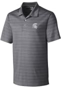 Michigan State Spartans Cutter and Buck Interbay Melange Polo Shirt - Grey