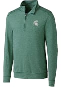 Michigan State Spartans Cutter and Buck Shoreline 1/4 Zip Pullover - Green