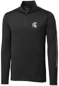 Michigan State Spartans Cutter and Buck Pennant Sport 1/4 Zip Pullover - Black