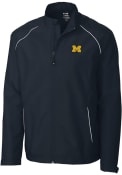 Michigan Wolverines Cutter and Buck Beacon 1/4 Zip Pullover - Navy Blue