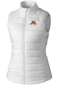 Minnesota Golden Gophers Womens Cutter and Buck Post Alley Vest - White