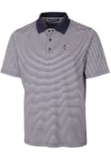 Pittsburgh Pirates Cutter and Buck Forge Tonal Stripe Polo Shirt - Navy Blue