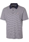 Tampa Bay Rays Cutter and Buck Forge Tonal Stripe Polo Shirt - Navy Blue