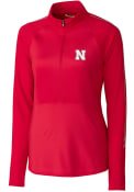 Nebraska Cornhuskers Womens Cutter and Buck Pennant Sport Full Zip Jacket - Red
