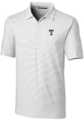 Texas Rangers Cutter and Buck Forge Pencil Stripe Polo Shirt - White