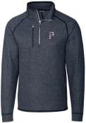 Pittsburgh Pirates Cutter and Buck Mainsail Pullover Jackets - Navy Blue